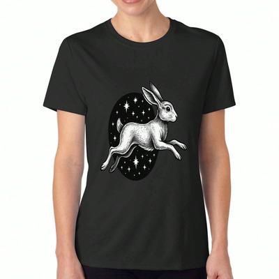 Proudly Made In USA And Rooted In India Flags Women's Cotton T Shirt, Premium Cotton Quality Print, Durable, Relaxed Fit Fashionable T Shirt.