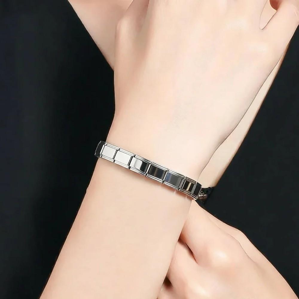 9mm Italian Chain Link Bracelet Stretchable Elastic Hand Chain Gift