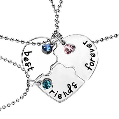 Bff Meilleur Ami Pour Toujours Meilleur Ami Collier Patchwork Cœur