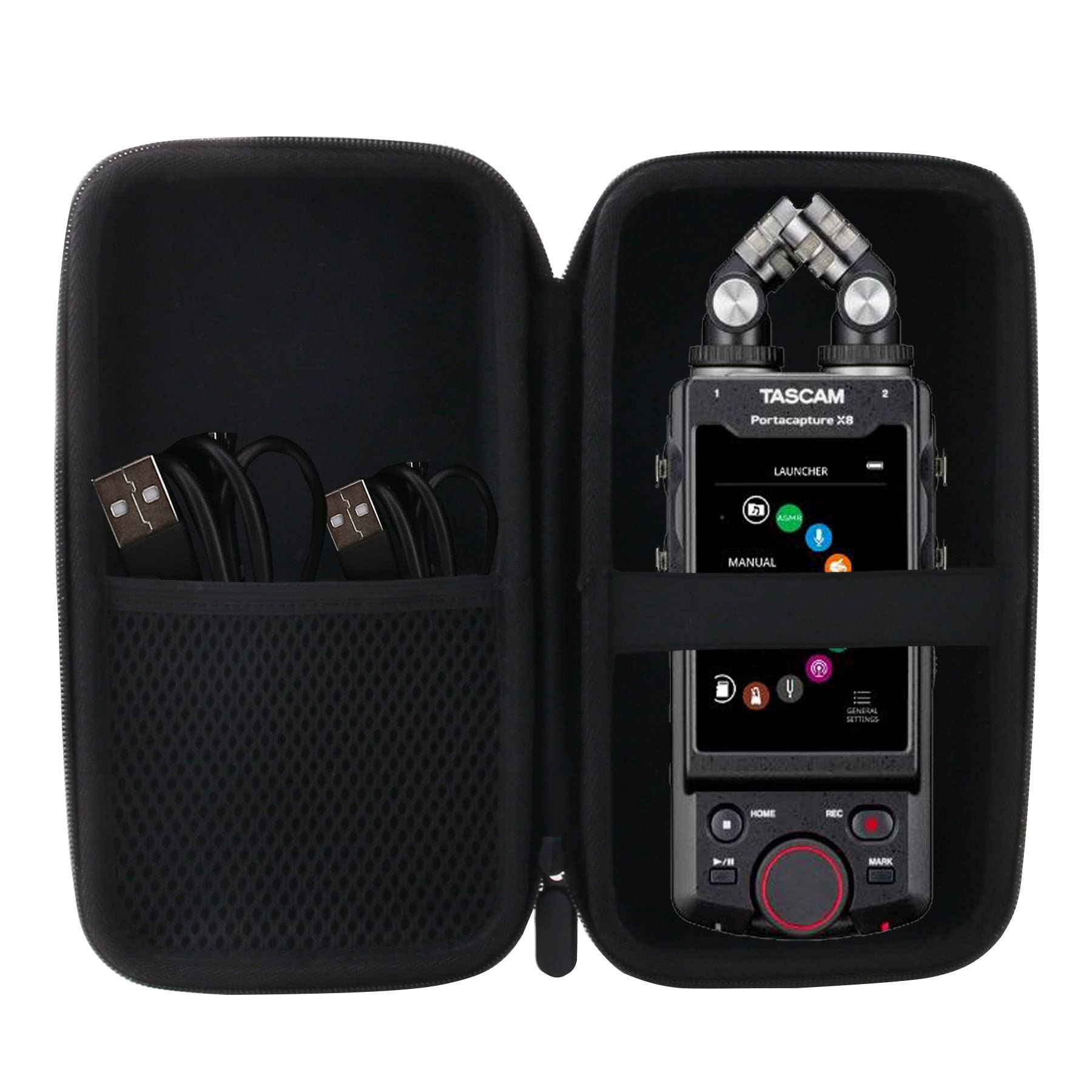 

WERJIA Чехол для хранения, совместимый с портативным рекордером TASCAM Portacapture X8 (Чехол X8)