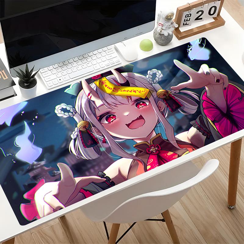 Kawaii Mouse Pad Hololive Nakiri Ayame Game Essential Xxl Extended Desk Mat Laptop Carpet Gaming Accessories Cute Anime Mousepad