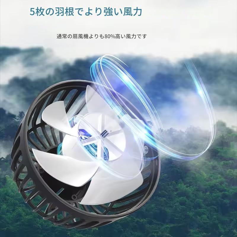 zmart Car Seatback Cooling Fan with 3 Adjustable Airflow Dual USB Neck Car Comfortable Car Car Compact Car Ventilation Settings, Heads, 360-Degree