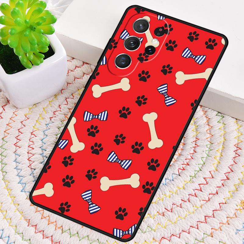 cat Dog paw design Phone Case for Samsung Galaxy note 10 pro S26 Ultra S23 S24 FE S25 S21 S22 PLUS shockproof Cove