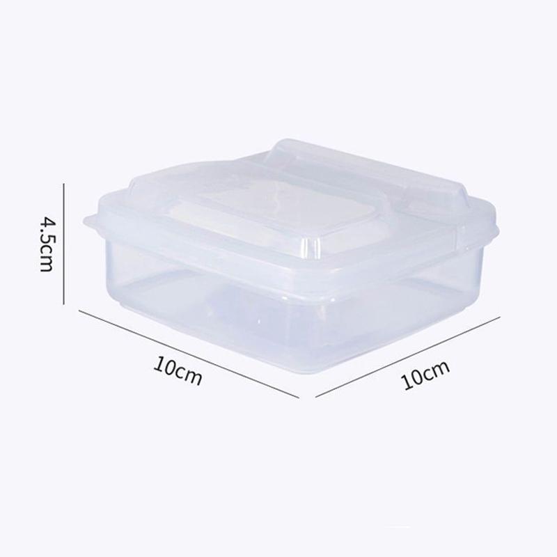 1Pc Butter Cheese Storage Box Portable Refrigerator Fruit Vegetable Fresh-Keeping Organizer Box Transparent Cheese Container