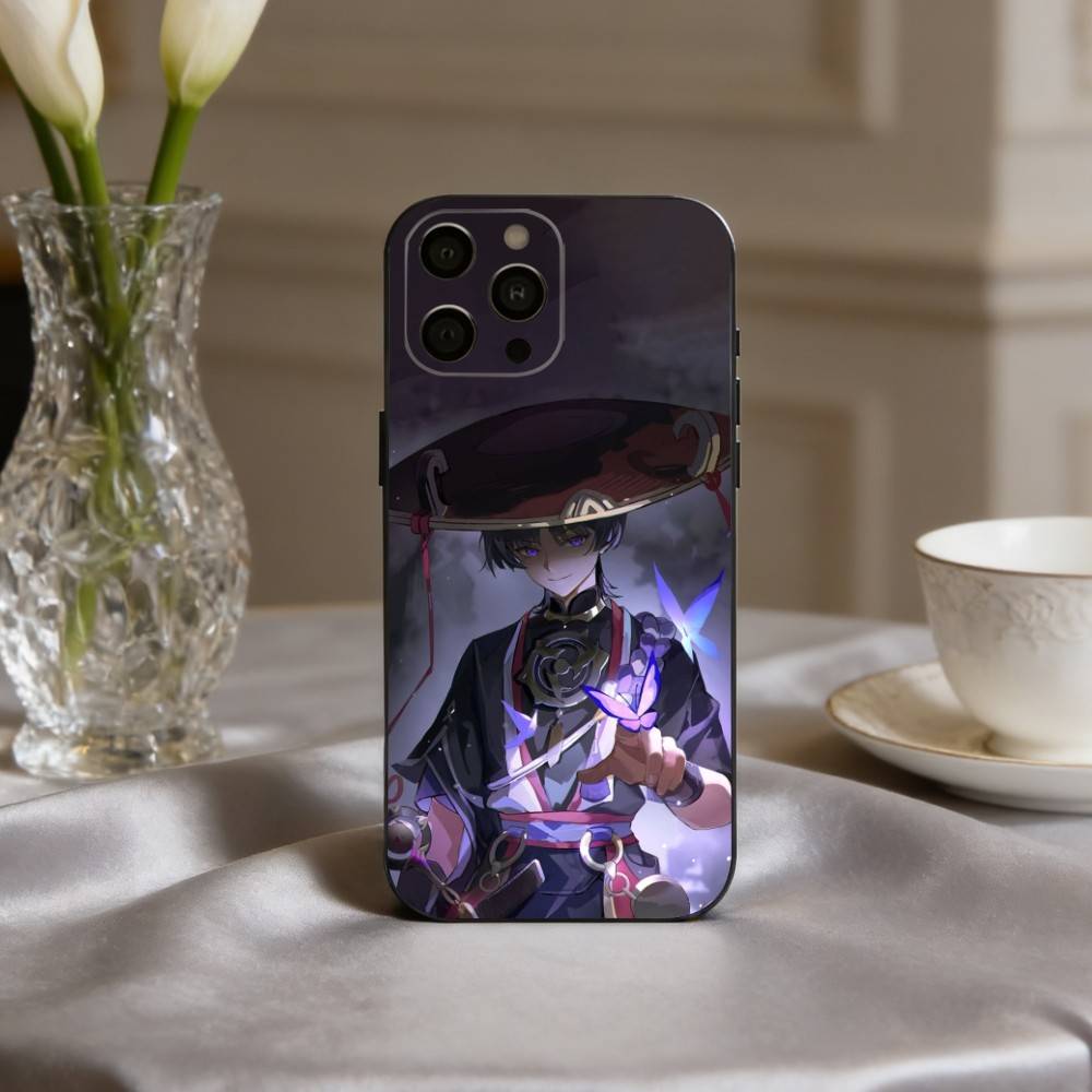 

S-Scaramouches G-Genshin I-Impact-T Phone Case Silicone Soft For IPhone 17pro 16 15 14 13 12 11 X XR Plus Pro Max Plus iPhone12PROMAX