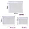 Handbags Transparent Cosmetic Bag With Zipper Mesh Mesh Pouch Toiletry Wash Bags Travel