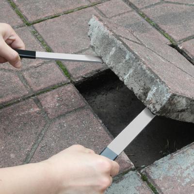 1/2/3-teiliges Werkzeug zum Entfernen von Pflastersteinen mit Mikrozahnrillen, rutschfestem Gummigriff, Ersatz für Ziegelblöcke für Rasen, Garten, Terrasse, Pflastersteinabzieher