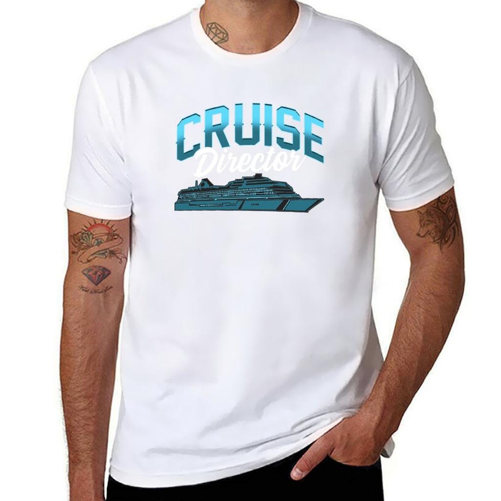 Cruise Director Awesome Cruising Vacation Boating T-Shirt Cotton Tshirt 100% T Shirt for Man T-Shirt