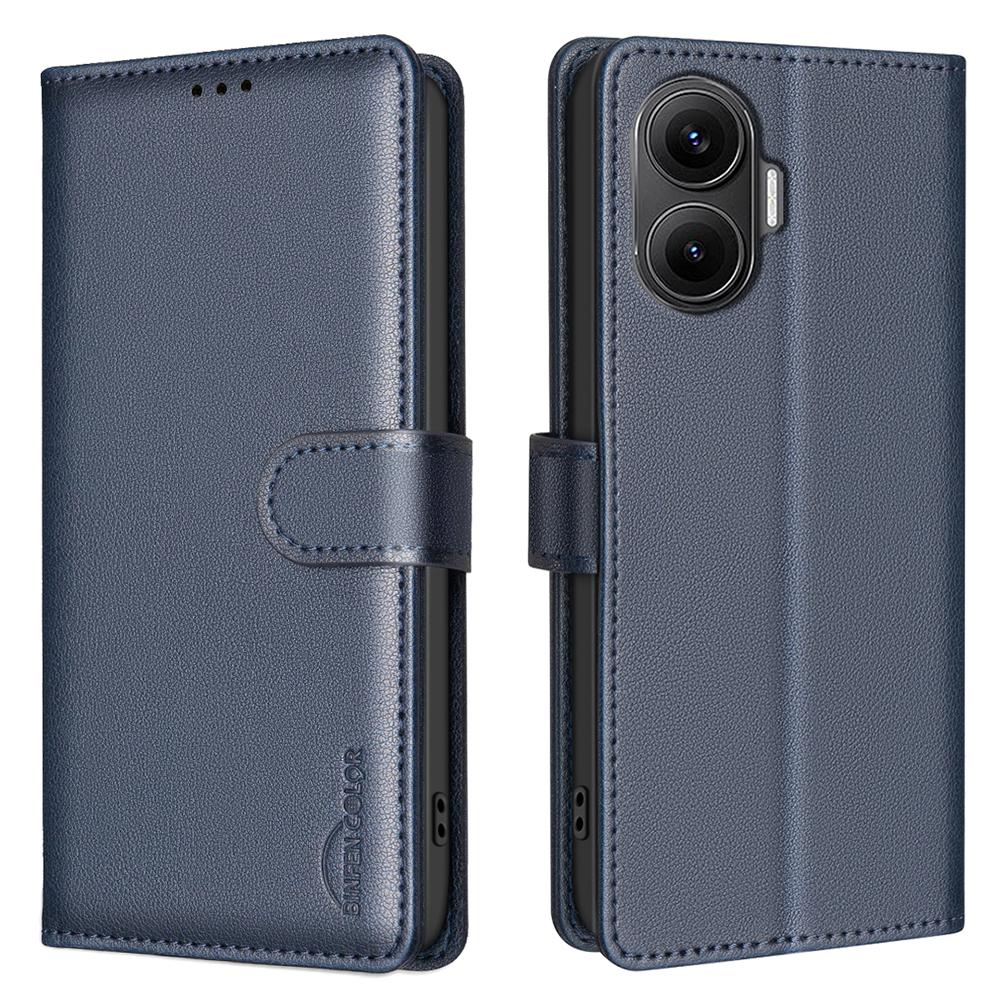 BINFEN COLOR BF32 For Xiaomi Poco F7 5G/Redmi Turbo 4 Pro 5G Leather Case Wallet RFID Blocking Phone Cover