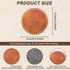5/10Pcs Brown Leatherette Hat Patches 6.5cm Leather Labels  for Clothing Knitting Shoes Hat