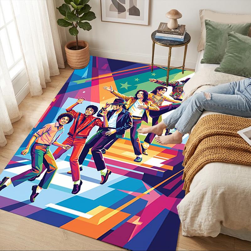 Michael Performance Living Room Nonslip Area Rug Soft Carpet For Bedroom Gameoom Playroom Sofa Office Home Decor Doormat