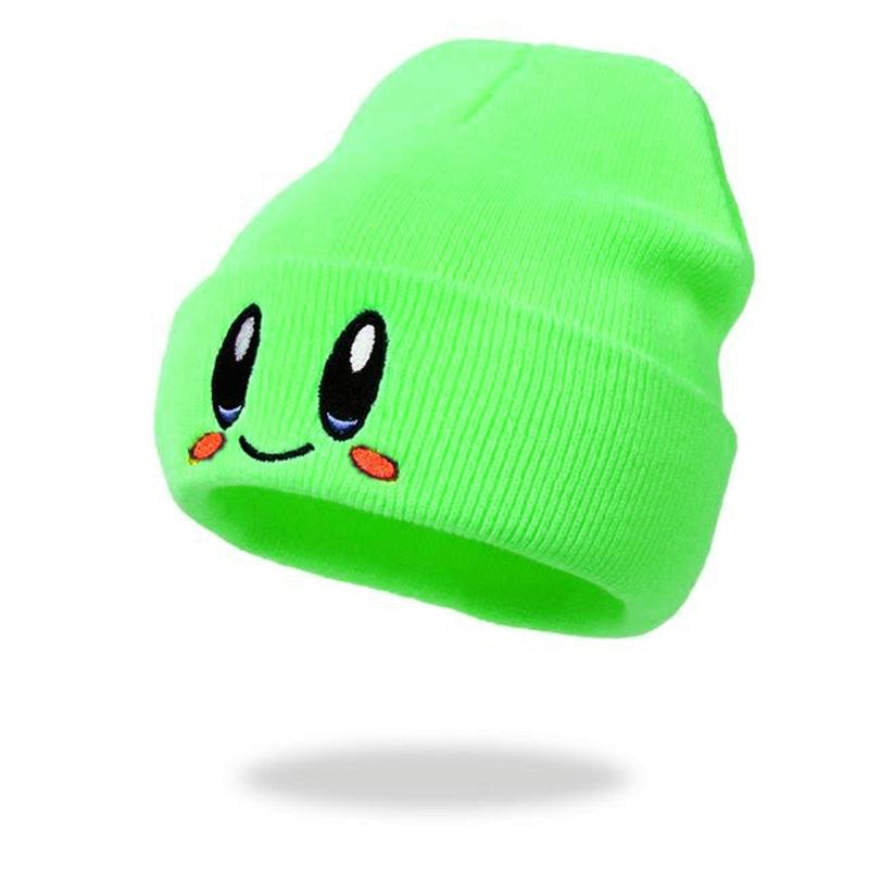 Cute Eye Embroidery Beanie Trendy Candy Color Couple Beanies Casual Coldproof Knit Hats For Women & Men