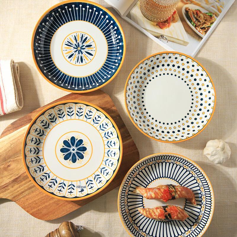 European Style Ceramic Dinner Plate Set