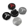 Car Sticker Tesla 4PCS 56mm Car Vehicle Wheel Hub Center Cap Cover Decals Sticker Badge Auto Accessories For Tesla Model 3 Model