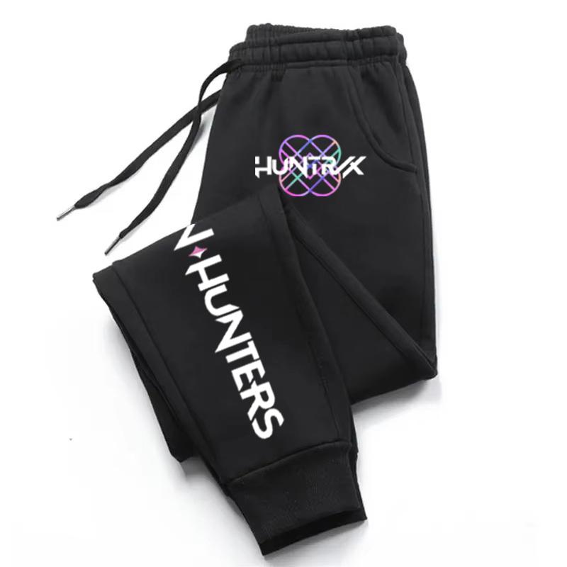 Children's Kpop Demon Hunter Pants Harajuku Streetwear Jogging Sports Pants for Boys and Girls Printed Running Pants Loose Sports Jogging Pants