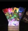 Led Glowing Artificial Silk Flowers Light up Rose Bouquet Valentines Mother's Day Gift for Home Wedding Centerpieces Party Decor