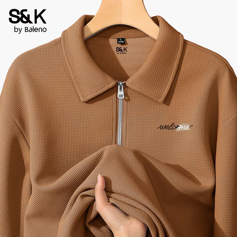 Baleno Men s Waffle Knit Polo Sweatshirt 2XL