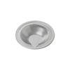 Hirano Zero Keeper Stainless Steel Drain Garbage Receptacle, Heart-Shaped Drain with Punching (For Bathtubs: 7.5-10.1cm), Silver