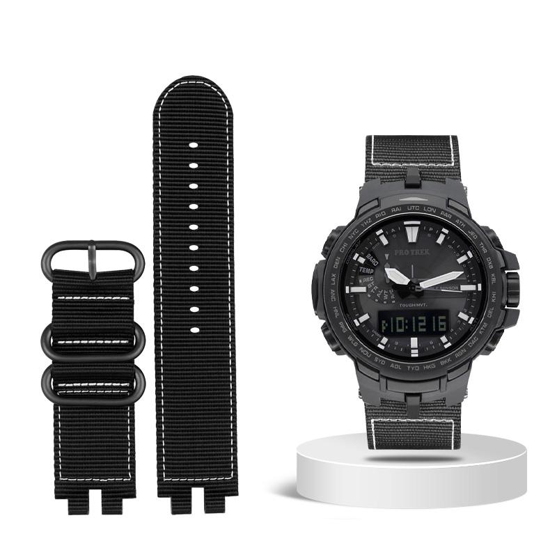 

Классический нейлоновый ремешок для часов Casio PROTREK серии PRW-3000 3100 6000 6100Y Браслет из холста Мужской ремешок для часов