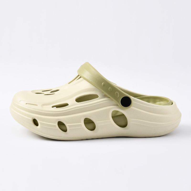 Thick-soled hole shoes men's summer non-slip beach outdoor cool slippers leaking shoes men's sandals