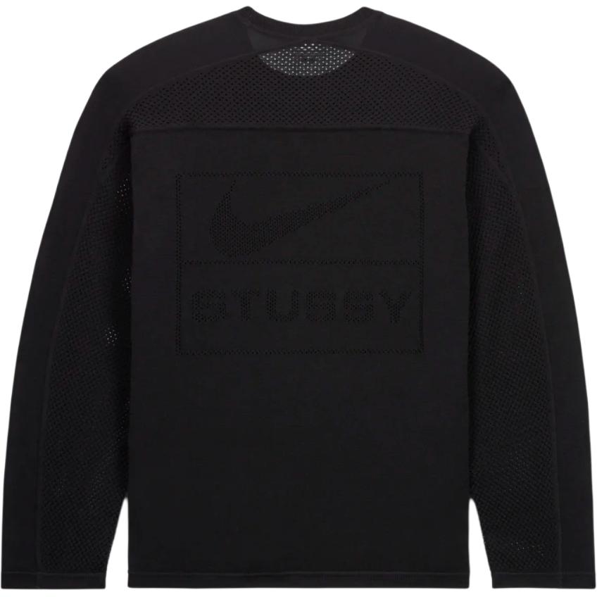 Stussy X Nike Langarm-Trikot (Asiatische Größen) Schwarz Unisex Streetwear HF3899-010