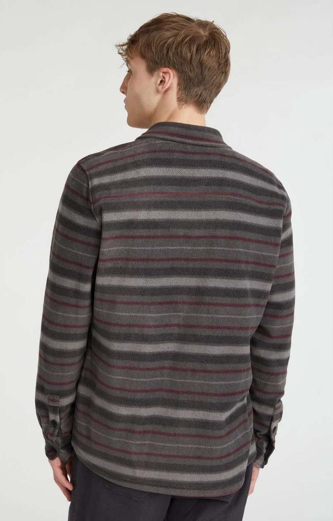 O'neill Superfleece Shirt Gray Crossover Stripe [2350035-38017] Size XL