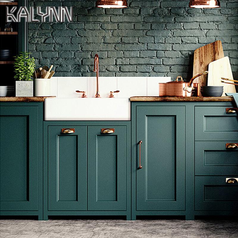 Dark Green Self-Adhesive Wallpaper Bedroom Kitchen Drawer Liner Cabinet Sticker PVC Waterproof Contact Paper Wall Decorate Mural