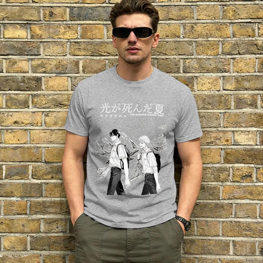 Unisex The Summer Hikaru Died T Shirts 100 Cotton Tops Humor Short Sleeve Round Neck Tee Shirt Gift Idea TShirts