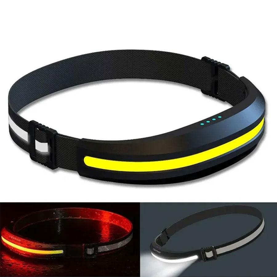 

Portable COB Headlamp Rechargeable Red and White Light Work Light Powerful Outdoor Camping Fishing Running Floodlight Headlight
