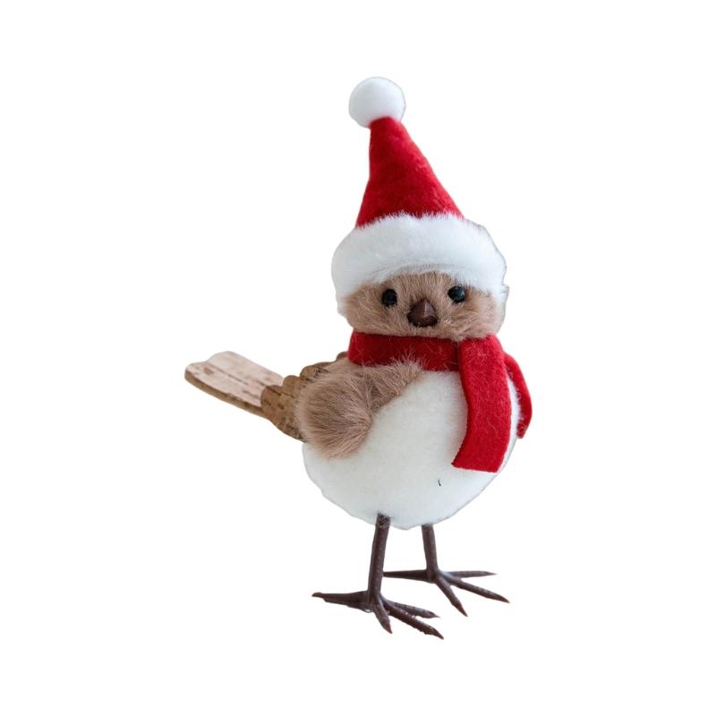 Durable Fabric Covered Foam Bird Hanging Decoration For Festival Indoors Outdoor Christmas Displays