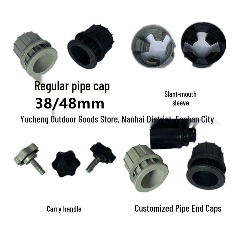 Sun Umbrella Base Hole Ring & Plum Blossom Screw Tube Sleeve - Replacement Parts & Plastic Accessories