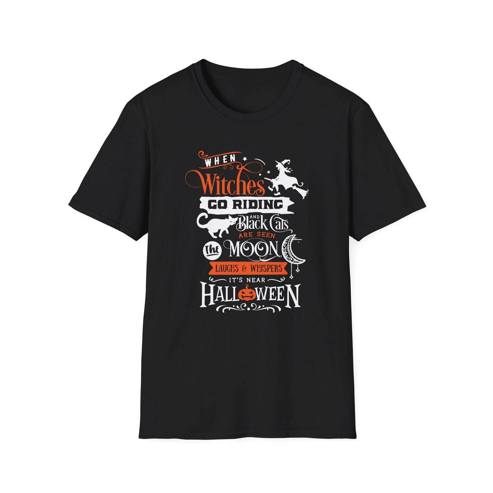 Halloween Witches T-Shirt, Unisex Halloween Tee, Spooky Graphic Shirt, 2XL