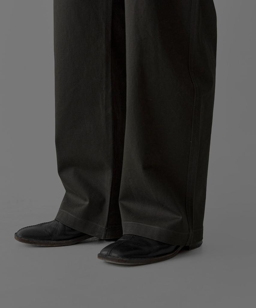 Baulopeulodeogteu Slant Cargo Pants [Charcoal Brown]
