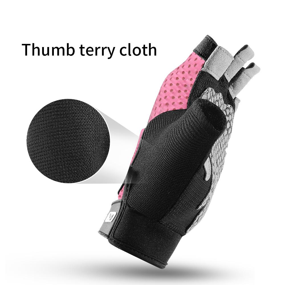 Half Finger Gloves Gym Fitness Anti Slip Gel Pad for Women Men Cycling Workout Fingerless Gloves Bicycle Accessories