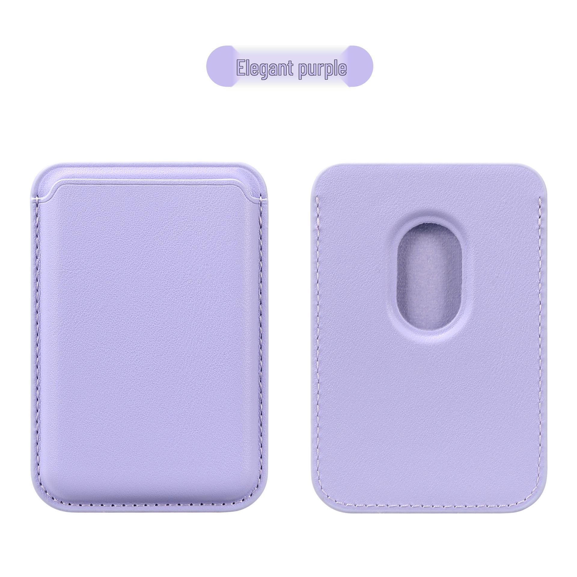 MagSafe Lederkartenhalter für iPhone 17/16/15 - Starke Magnethülle 13 N52 Magnets・Packed gray