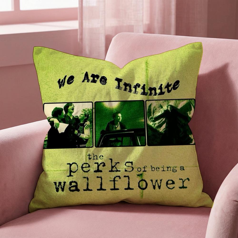TV Being A Wallflower Cushion Cover Multi-Scene Pillow Cover for Home & Car - Reversible, Soft & Durable for Daily Use