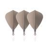 CUESOUL ROSTAK57 T19 Series Mixed Shaft Integrated Kite Shape Set of 3 Two-Tone Dual-Material Flights, Series, (Gray) CS-AK57FZ11-8S