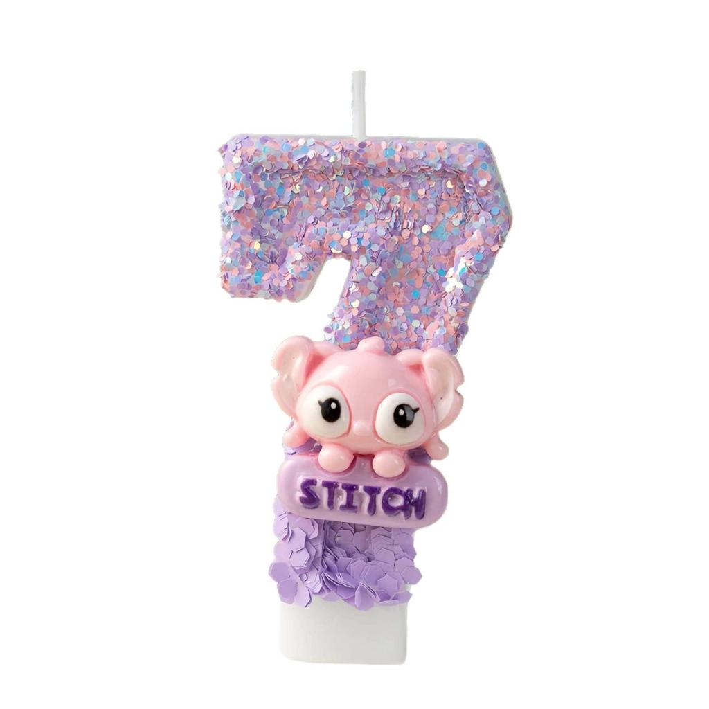 Cartoon Cute Birthday Cake Number Candles - Decorative Party Inserts