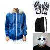 Eye-catching Game Undertale Sans Cosplay Costume Hoodie With Premium Stocking And Mask