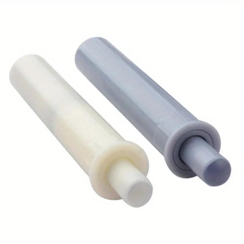 10 Stück Graue Schrankfanghaken Weiße Dämpferpuffer Für Türstopper Küchenschrank Leise Schublade Soft-Close Möbelbeschläge