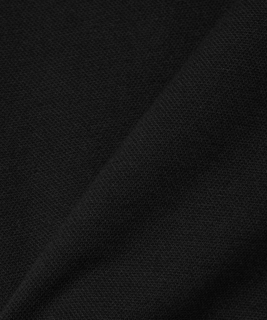 Yale Women'S Crop Banded Polo Shirt_Black