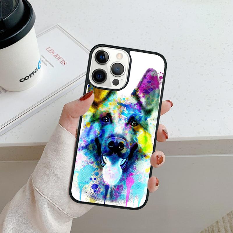

Чехол для телефона с изображением немецкой овчарки Для iPhone 17 Air 16 pro max 15 14 plus 12 13 Защитная крышка coque iPhone 15pro max
