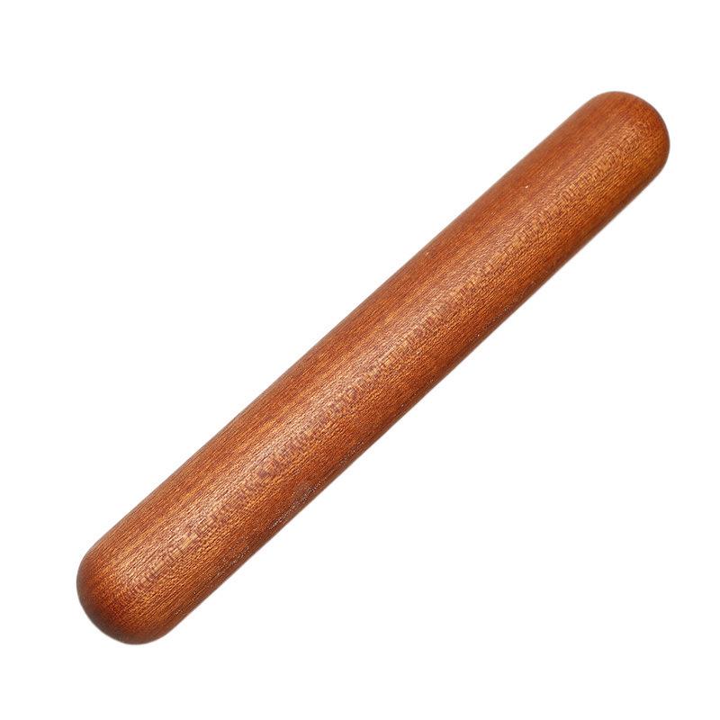 Solid Wood Rolling Pin for Dough, Dumplings & Baking - Round Head Design