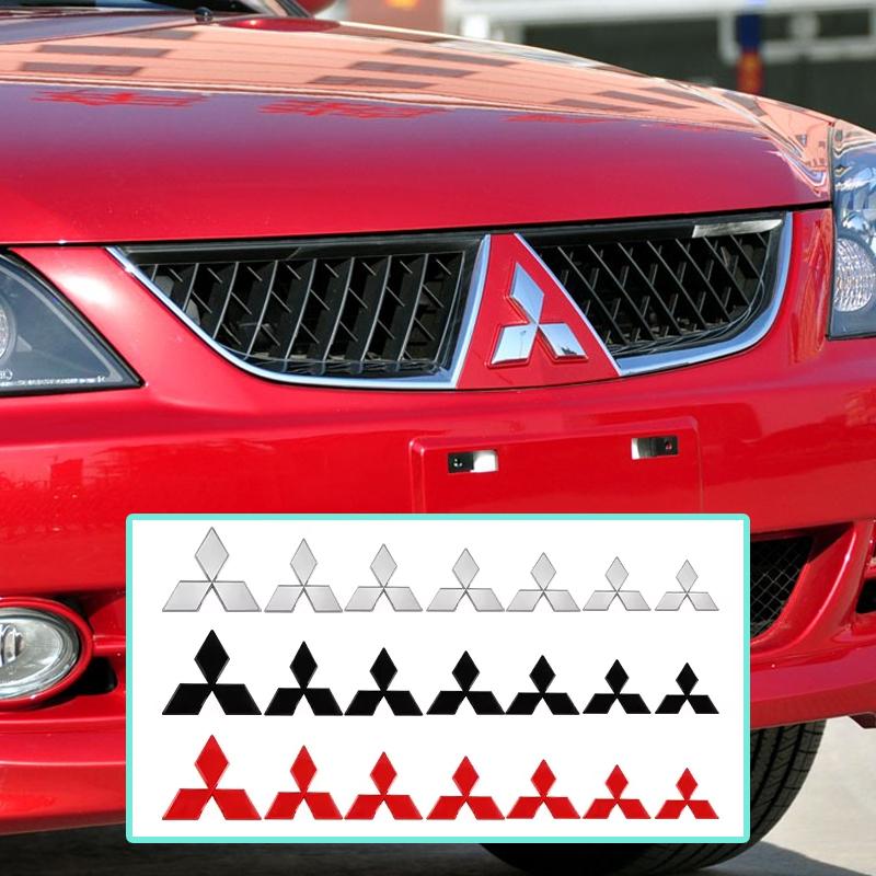 ABS Grille Emblem Car Front Rear Badge for Mitsubishi Outlander Ralliart Lancer ASX Pajero Eclipse Delica EVO Grandis Colt