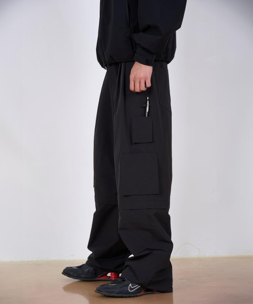 Yusudosi 3-Way Convertible Cargo Pants Black