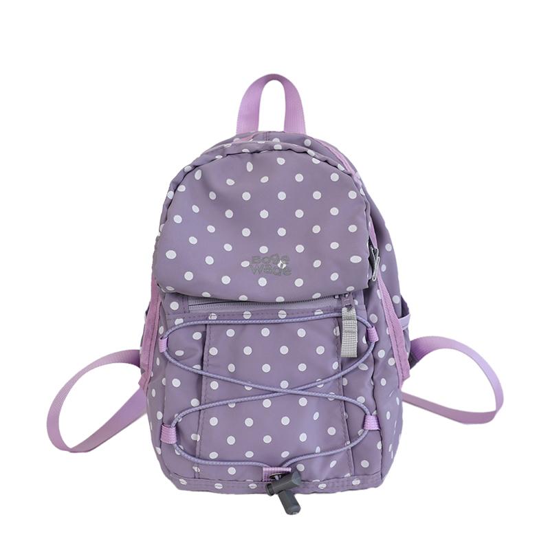 

Dot Print Small Backpack Large Capacity Student Schoolbag