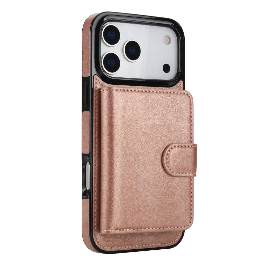 Magnetic Detachable Wallet Case for iPhone 17 Pro Max/17 Air, Compatible with Magnetic Card Slot Holder Flip Case for Men Women