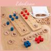 Wooden Ten Digit Math Board For Kids Educational Counting And Addition Learning