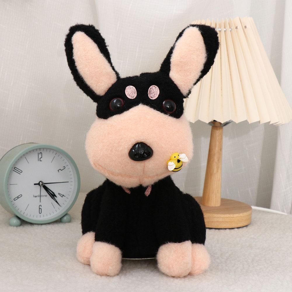 Black Dog Electric Bee Puppy Doll Learn To Talk Stung By Bees Dog Syuffed Toys Christmas Gift
