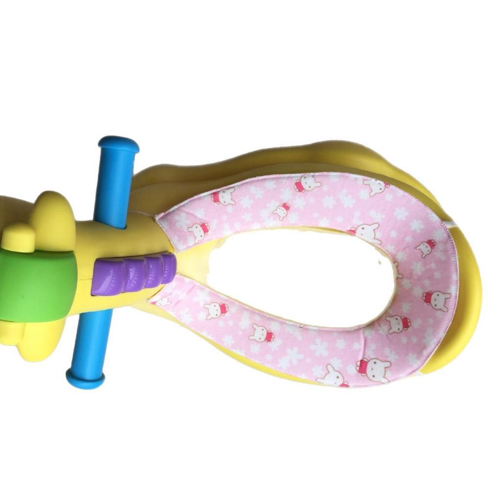 Kids' Cartoon Plush Toilet Seat Warmer Cushion